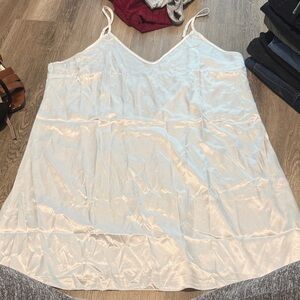 Lace Back Satin Nightgown